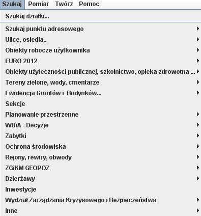 Szukaj - dostpne funkcje.