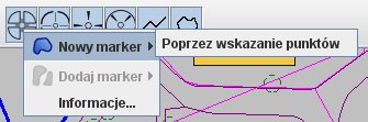 menu tworzenia markera punktowego