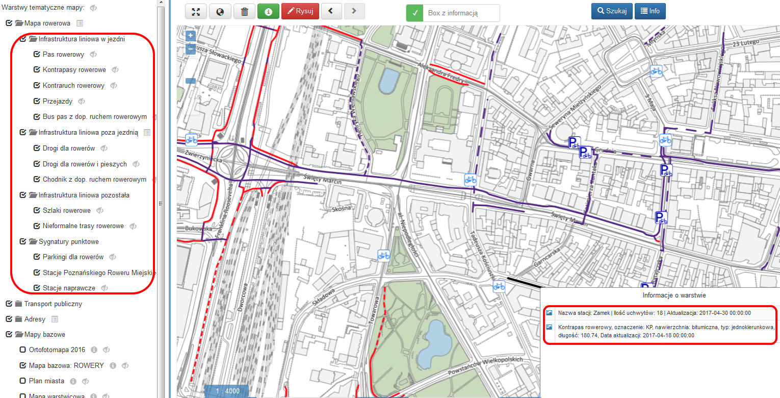 te same warstwy w Portalu SIP
