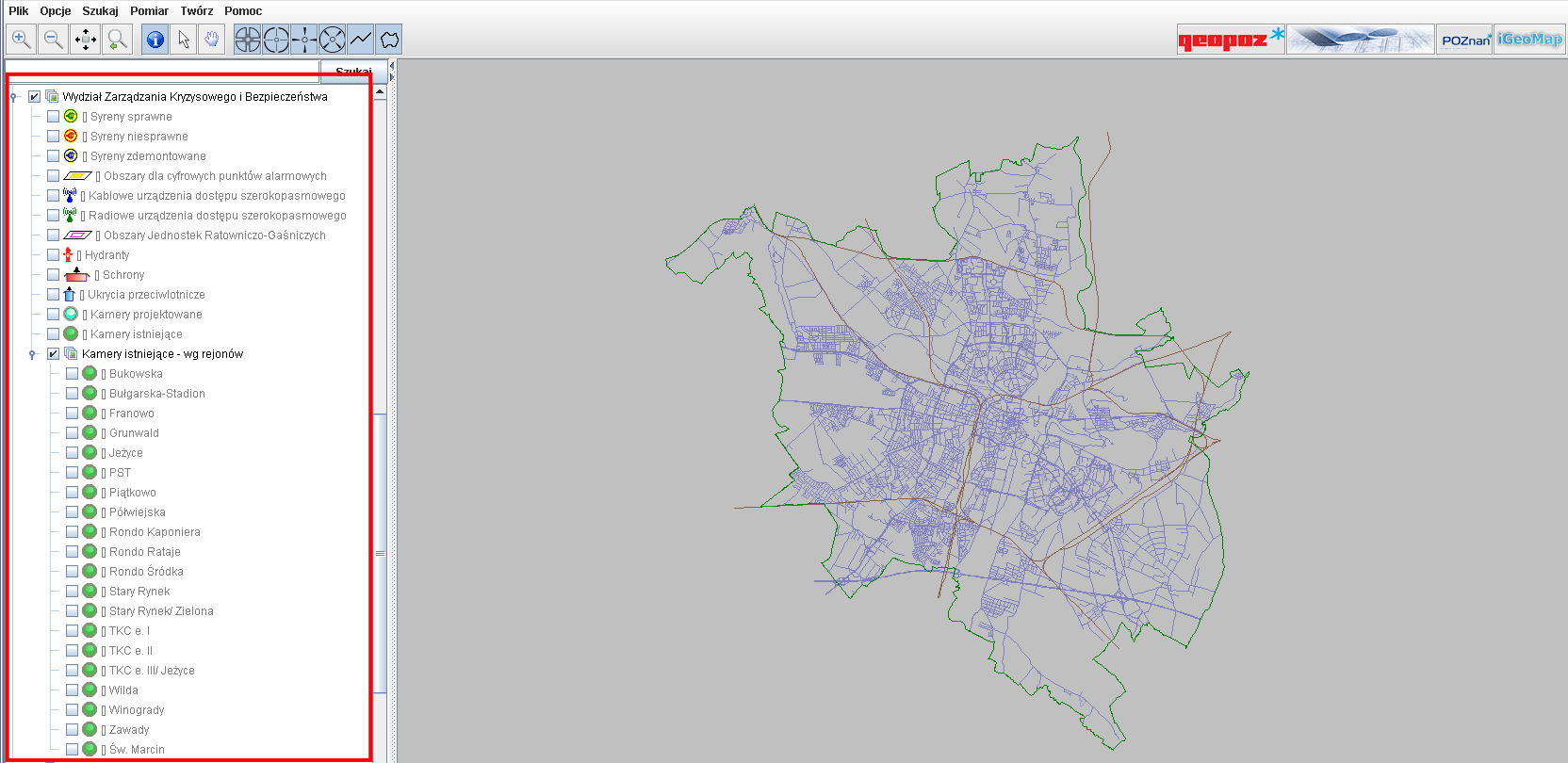 Grupa warstw WZKiB po uaktualnieniu